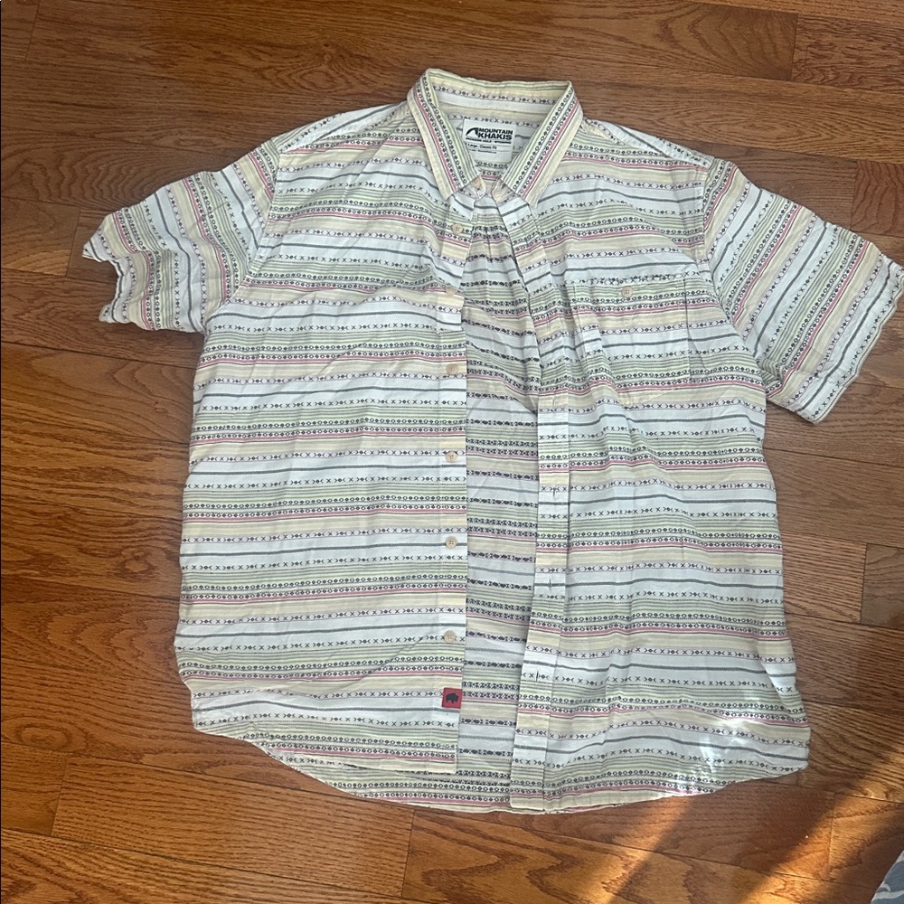 Mountain Khakis Multicolor Striped Casual Button Down Shirt